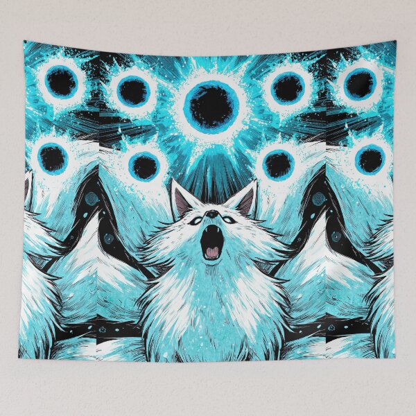 Item preview, Aggressive Blue Flame Battle Fox designed and sold by Piotrek0001.