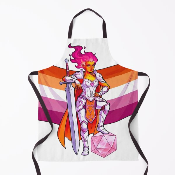 Item preview, Lesbian Pride: Genasi Fighter Dice Diva designed and sold by SkinnyFlatWhite.