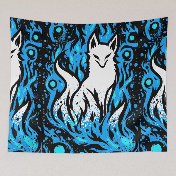 Item preview, Cute Chibi Spirit Fox with Sacred Geometry designed and sold by Piotrek0001.
