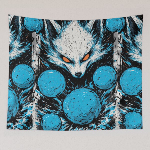 Item preview, Rising Blue Energy Fox Totem designed and sold by Piotrek0001.