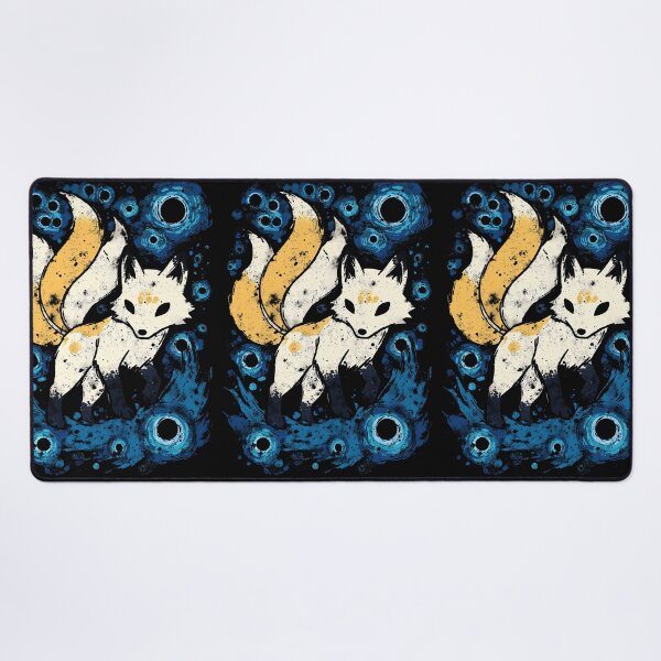 Item preview, Tribal Style Blue Fox Emblem designed and sold by Piotrek0001.