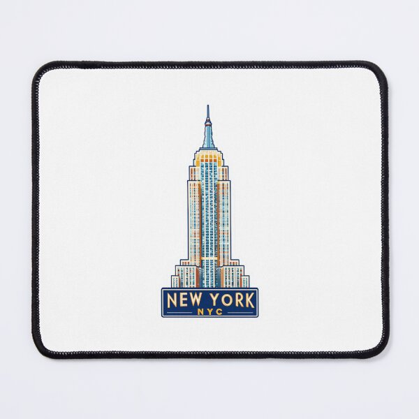 Item preview, Empire State Building New York City Modern Geometric Art Deco Sticker designed and sold by Blurbean.