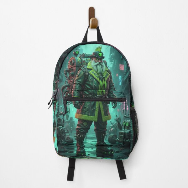 Item preview, Cyber-Claus: Neon Wasteland Renegade designed and sold by JanRizz.