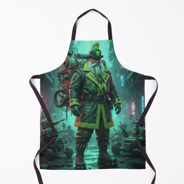 Item preview, Cyber-Claus: Neon Wasteland Renegade designed and sold by JanRizz.