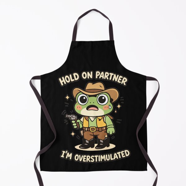 Item preview, Overstimulated Cowboy Frog Funny Meme designed and sold by IdealDo.