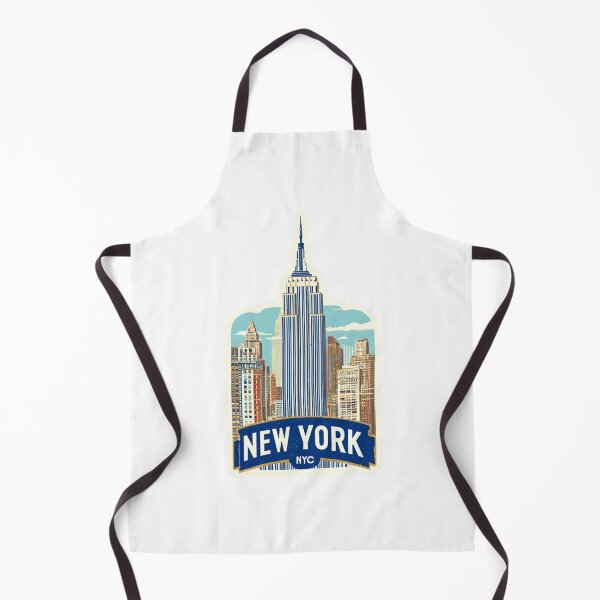Item preview, Empire State Building New York City Manhattan Skyline Vintage Travel Poster designed and sold by Blurbean.