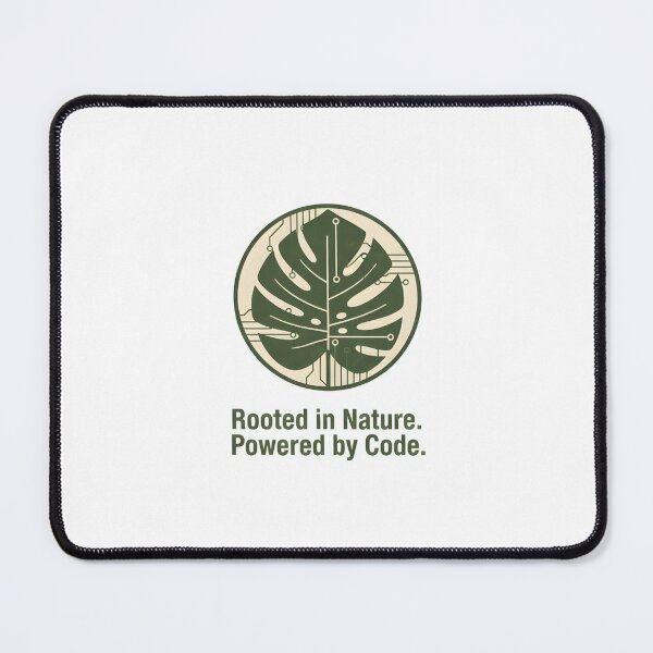 Item preview, Nature and Technology – Monstera Leaf Code Design designed and sold by Minted..