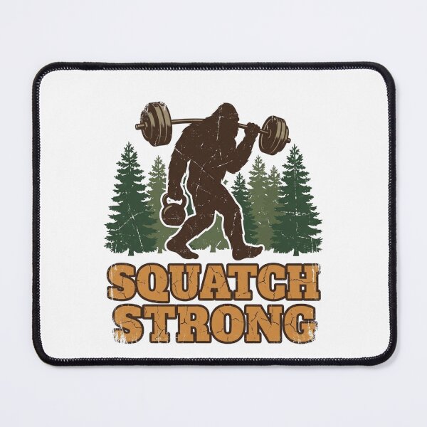 Item preview, Squatch Strong Funny Sasquatch Lifting Retro Vintage Graphic for Gym Lover designed and sold by chattsuede.