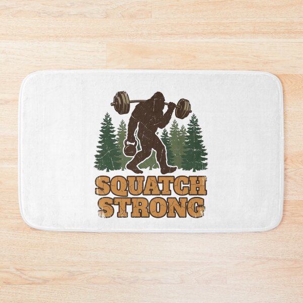 Item preview, Squatch Strong Funny Sasquatch Lifting Retro Vintage Graphic for Gym Lover designed and sold by chattsuede.