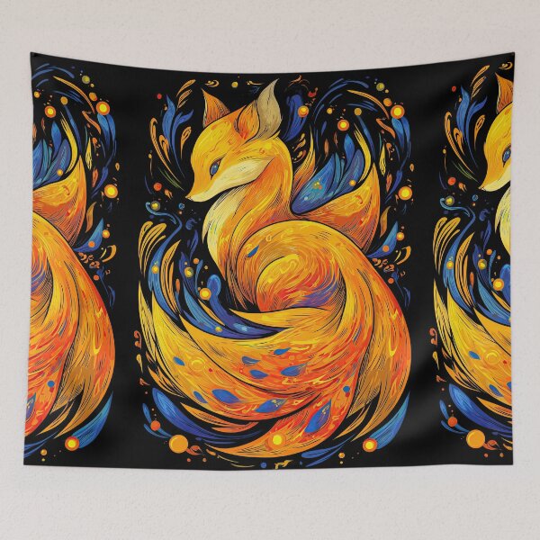 Item preview, Blazing Orange and Blue Fire Kitsune designed and sold by Piotrek0001.