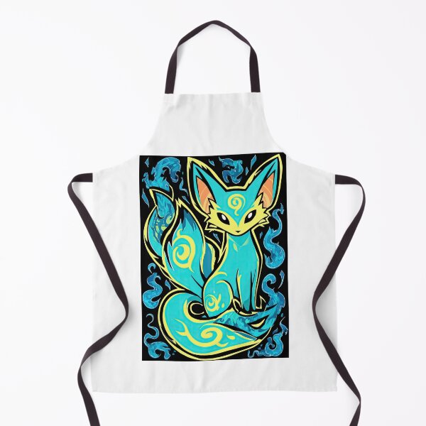 Item preview, Vibrant Lime and Blue Fantasy Fox designed and sold by Piotrek0001.