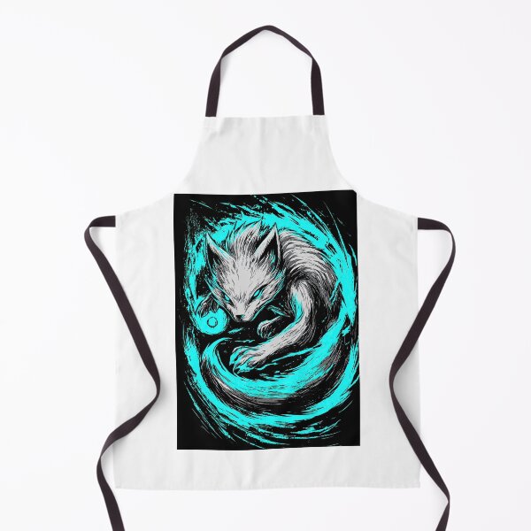 Item preview, Curled Blue Fox Resting in Magic Swirls designed and sold by Piotrek0001.