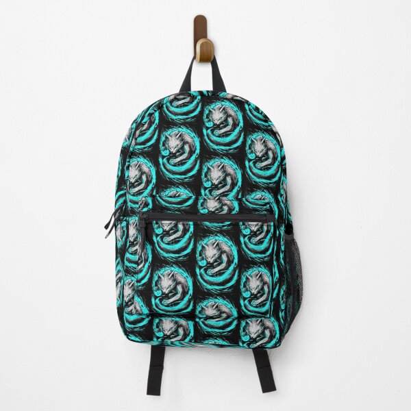 Item preview, Curled Blue Fox Resting in Magic Swirls designed and sold by Piotrek0001.