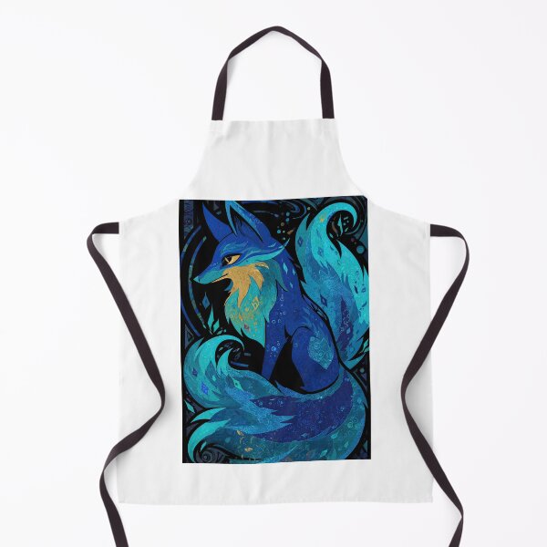 Item preview, Shadowy Side Profile of the Blue Kitsune designed and sold by Piotrek0001.
