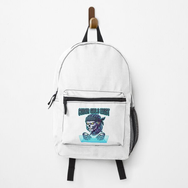 Item preview, Coder Girls Exist Cyberpunk Skull Digital Illustration for Tech Lover designed and sold by chattsuede.