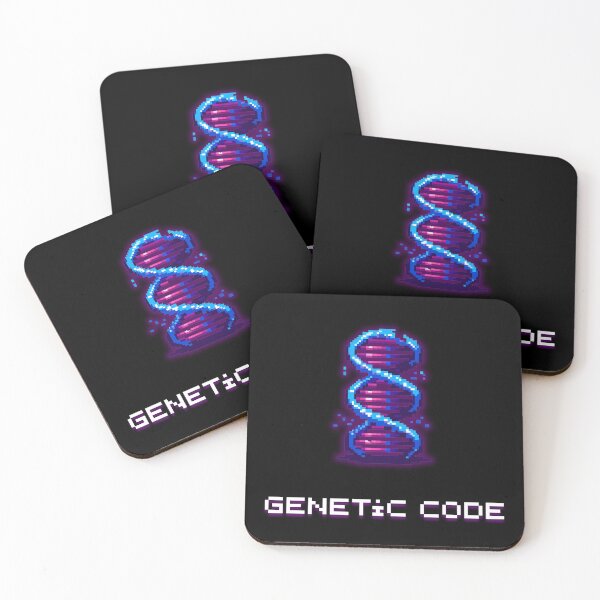 Item preview, Genetic Code - Vaporwave DNA Helix Pixel Art designed and sold by JonyDG.