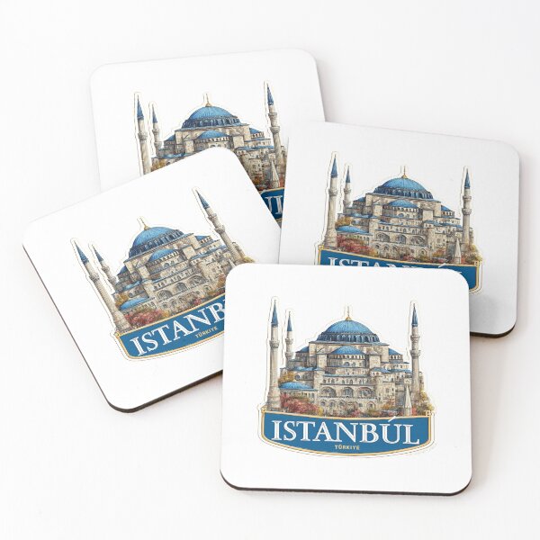 Item preview, Blue Mosque Istanbul Turkey Ottoman Islamic Architecture Travel Sticker designed and sold by Blurbean.