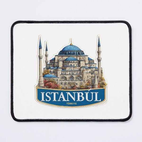 Item preview, Blue Mosque Istanbul Turkey Ottoman Islamic Architecture Travel Sticker designed and sold by Blurbean.