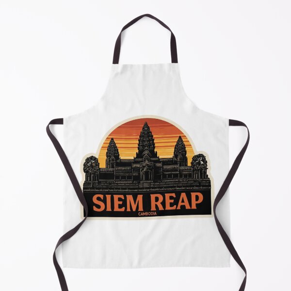 Item preview, Angkor Wat Siem Reap Cambodia Sunset Khmer Temple Vintage Travel Sticker designed and sold by Blurbean.