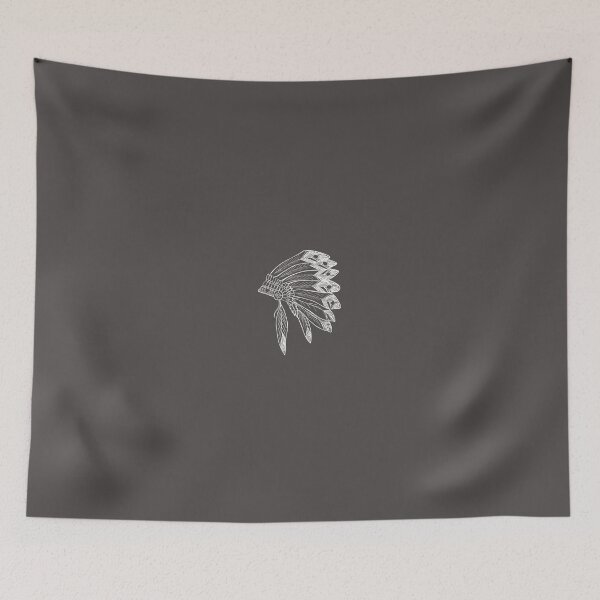 Item preview, Native American Headdress Line Art designed and sold by capricedefille.