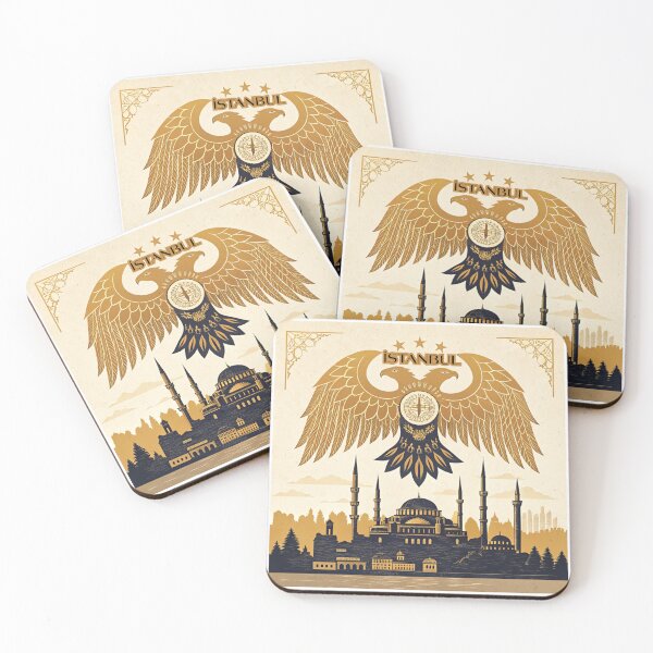 Item preview, Istanbul Cityscape - Byzantine Double-Headed Eagle and Hagia Sophia designed and sold by asliberry.