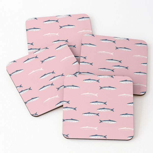 Item preview, Sardine Swim on Blush Pink designed and sold by emilee.faye.