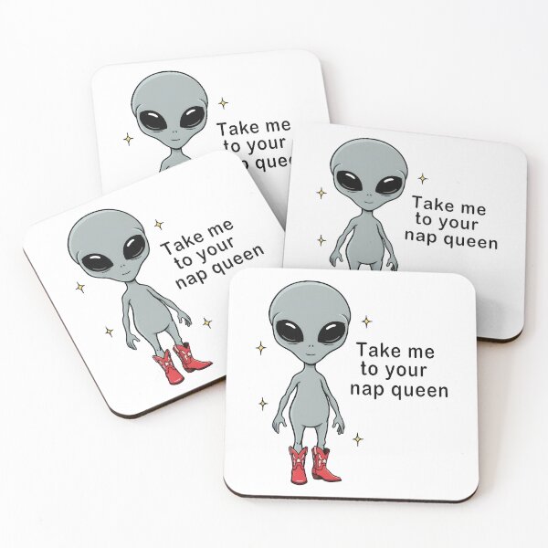 Item preview, Take Me to Your Nap Queen Alien designed and sold by Senkov.