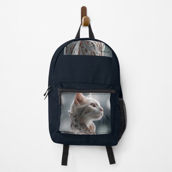 Item preview, Bio-tech Sentry: Orange Tabby Cat in White Sci-Fi Armor designed and sold by Verademacedoart.