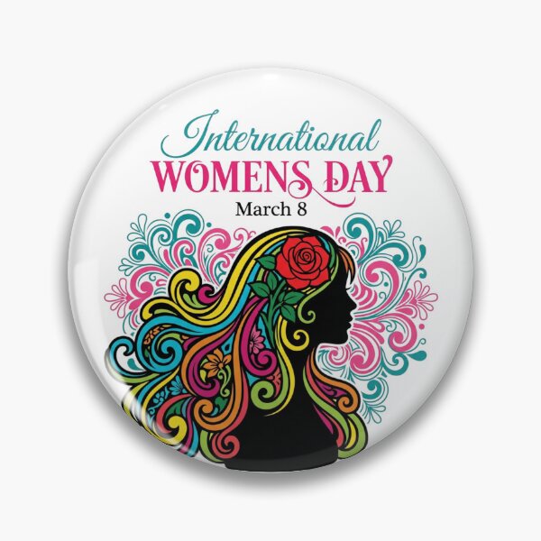Item preview, International Women's Day March 8th Vibrant Floral Graphic for Her designed and sold by chattsuede.