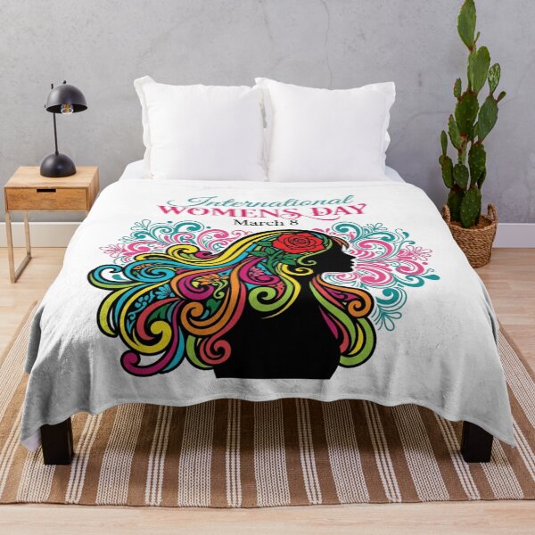 Item preview, International Women's Day March 8th Vibrant Floral Graphic for Her designed and sold by chattsuede.