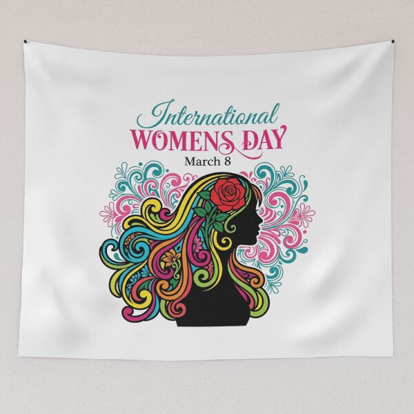 Item preview, International Women's Day March 8th Vibrant Floral Graphic for Her designed and sold by chattsuede.