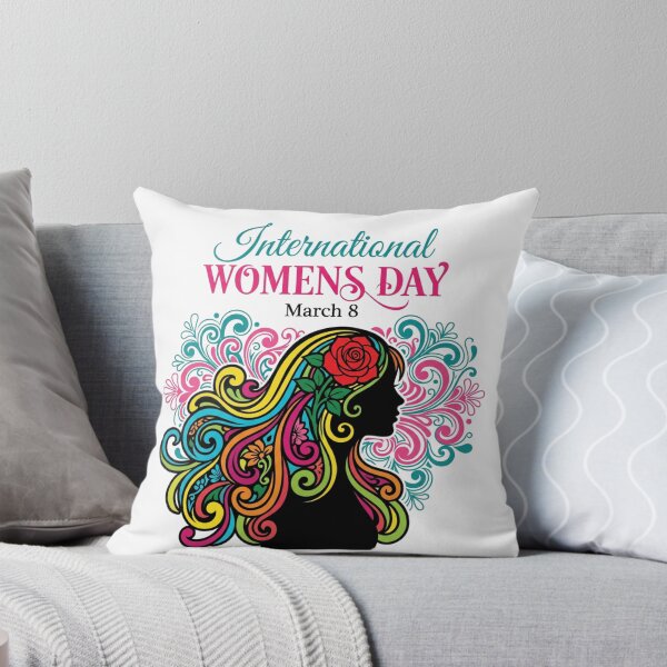 Item preview, International Women's Day March 8th Vibrant Floral Graphic for Her designed and sold by chattsuede.