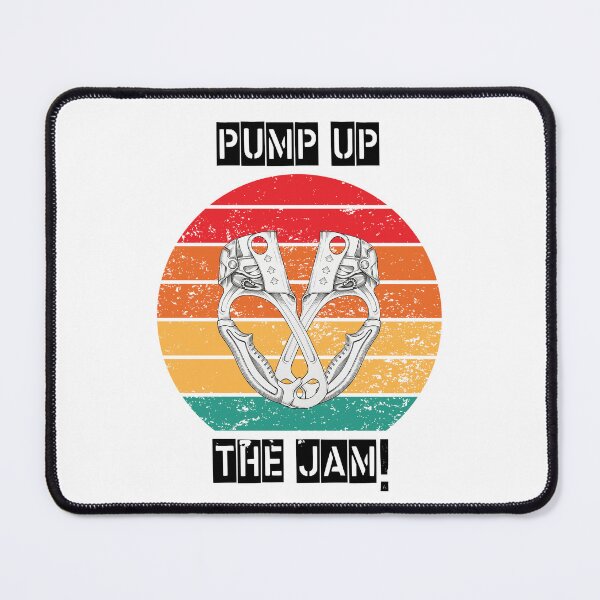Item preview, Hand Jammer Climbing Pun Pump Up The Jam Ascender Art designed and sold by KnotQualified.