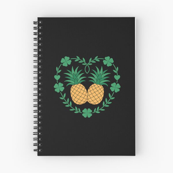 Item preview, Womens Couple Upside Down Pineapple Heart Shamrock St. Patricks Day designed and sold by nicomitchell.