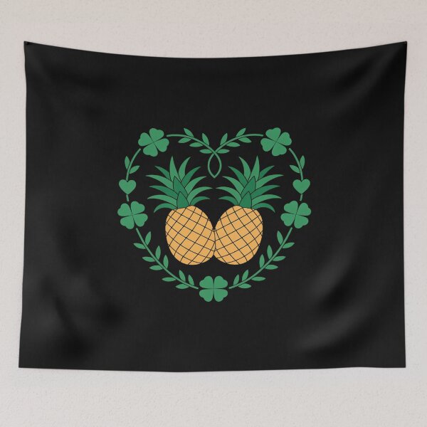 Item preview, Womens Couple Upside Down Pineapple Heart Shamrock St. Patricks Day designed and sold by nicomitchell.