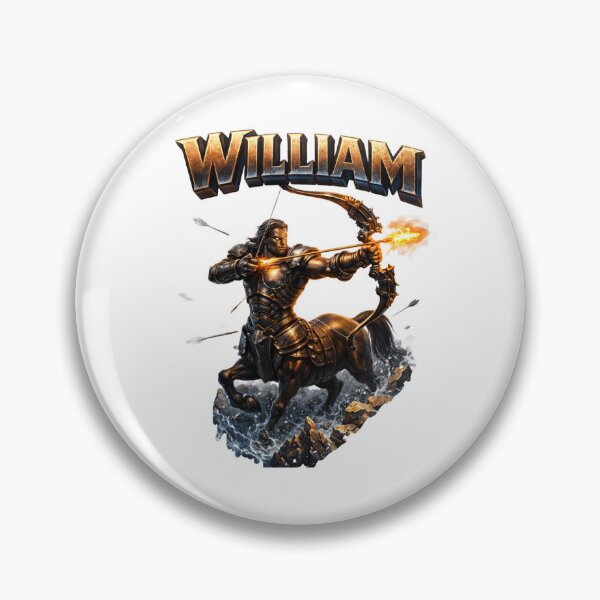 Item preview, William Sagittarius – Zodiac Archer Warrior Fantasy Name Art designed and sold by AlexLineArt.