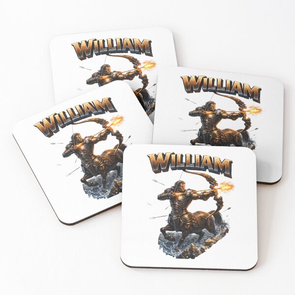 Item preview, William Sagittarius – Zodiac Archer Warrior Fantasy Name Art designed and sold by AlexLineArt.