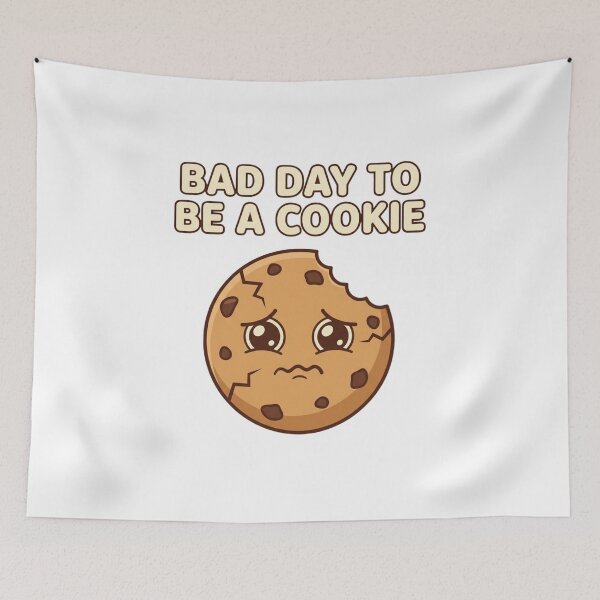Item preview, Bad Day To Be A Cookie Funny Kawaii Mascot for Foodies designed and sold by chattsuede.