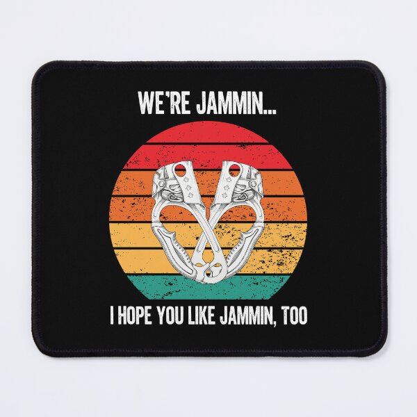 Item preview, We're Jamming Climbing Hand Jammer Bob Marley Pun designed and sold by KnotQualified.