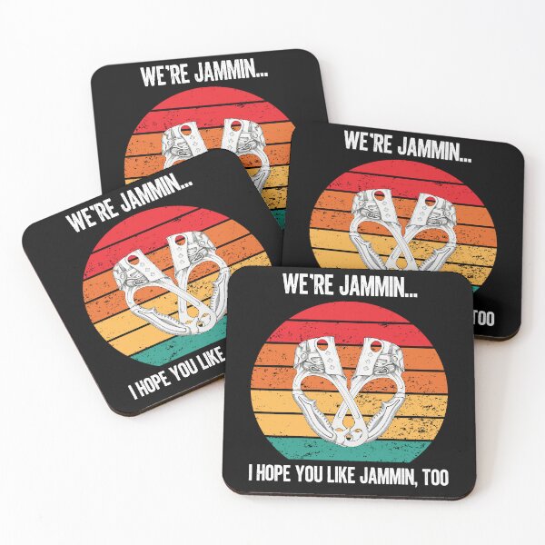 Item preview, We're Jamming Climbing Hand Jammer Bob Marley Pun designed and sold by KnotQualified.