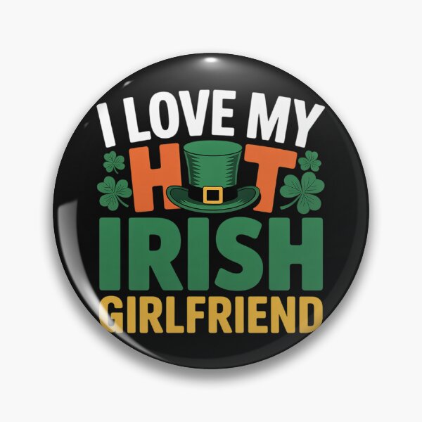 Item preview, St Patrick's Day I Love My Hot Irish Girlfriend Shamrocks designed and sold by nicomitchell.