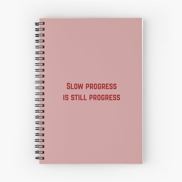 Item preview, Slow Progress Is Still Progress - Red Motivational Quote designed and sold by VirellCo.