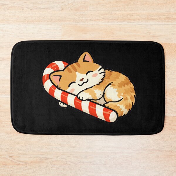Item preview, Cute Candy Cane Cat Sleeping | Funny Christmas Cat designed and sold by Shtex.