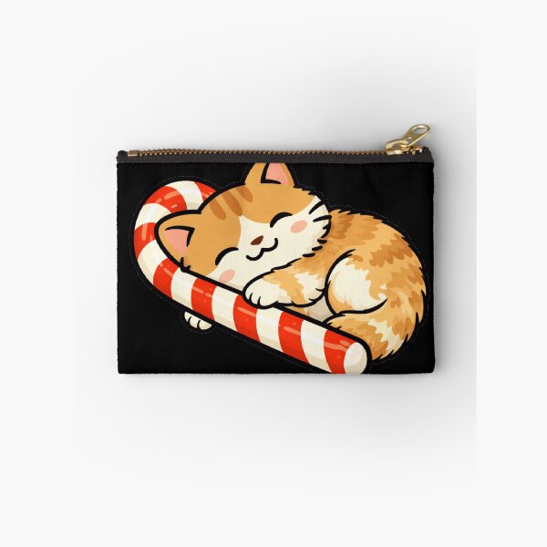 Item preview, Cute Candy Cane Cat Sleeping | Funny Christmas Cat designed and sold by Shtex.