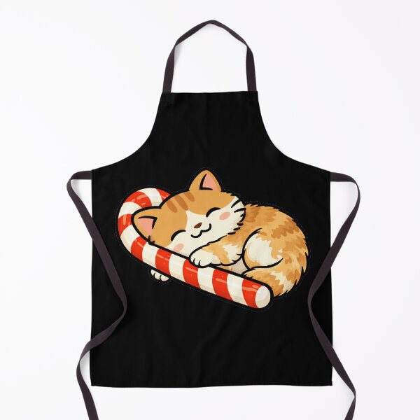Item preview, Cute Candy Cane Cat Sleeping | Funny Christmas Cat designed and sold by Shtex.
