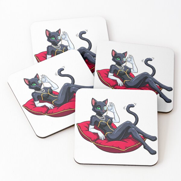 Item preview, Elegant Avarice: High-Society Cat Diva designed and sold by SkinnyFlatWhite.