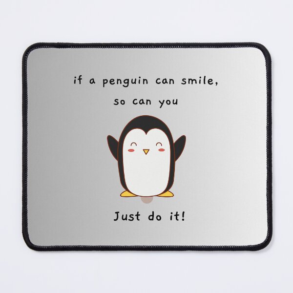 Item preview, Keep Smiling - Cute Penguin Motivational Art designed and sold by QuietTexts.