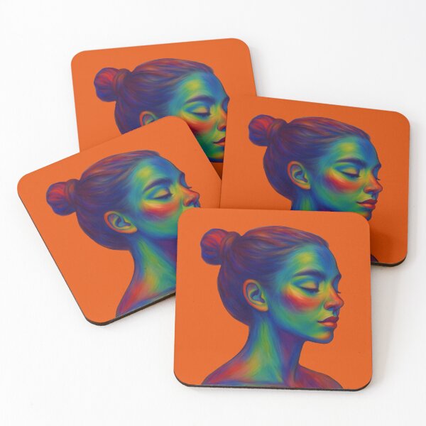 Item preview, Colorful woman in thermal camera style designed and sold by aigragos.