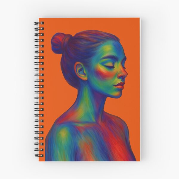 Item preview, Colorful woman in thermal camera style designed and sold by aigragos.