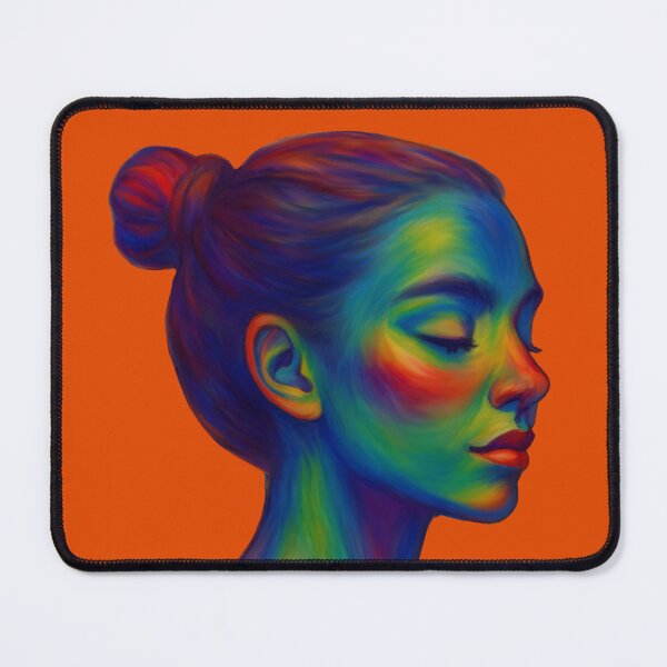 Item preview, Colorful woman in thermal camera style designed and sold by aigragos.